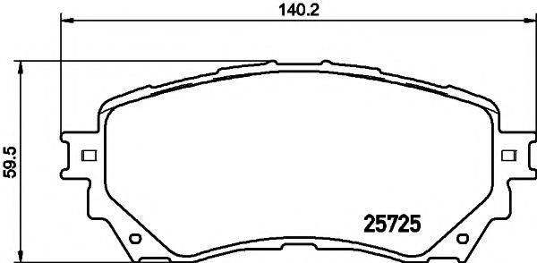 MINTEX MDB3386 Комплект гальмівних колодок, дискове гальмо