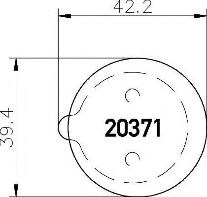 MINTEX MDB1129 Комплект гальмівних колодок, дискове гальмо