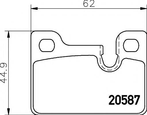 MINTEX MDB1154 Комплект гальмівних колодок, дискове гальмо