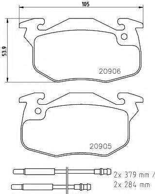 MINTEX MDK0059 Комплект гальм, дисковий гальмівний механізм