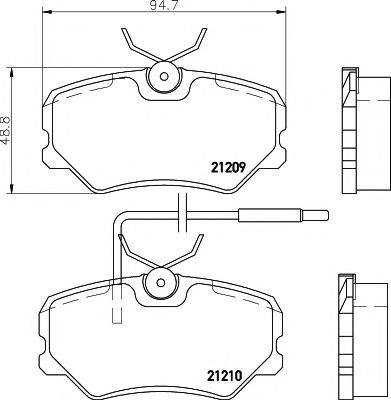 MINTEX MDK0103 Комплект гальм, дисковий гальмівний механізм