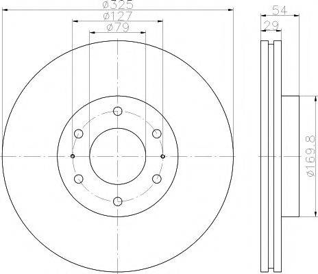 MINTEX MDC2213 гальмівний диск