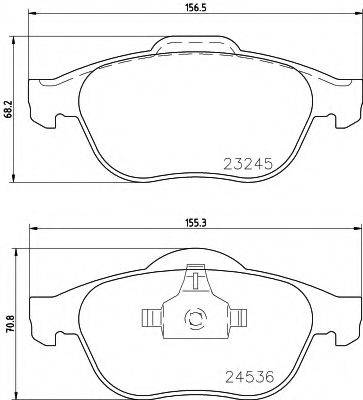 MINTEX MDK0189 Комплект гальм, дисковий гальмівний механізм