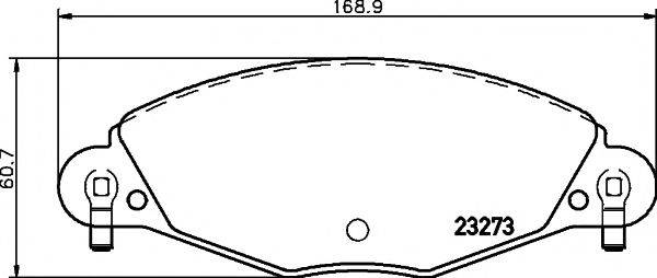 MINTEX MDB2188 Комплект гальмівних колодок, дискове гальмо