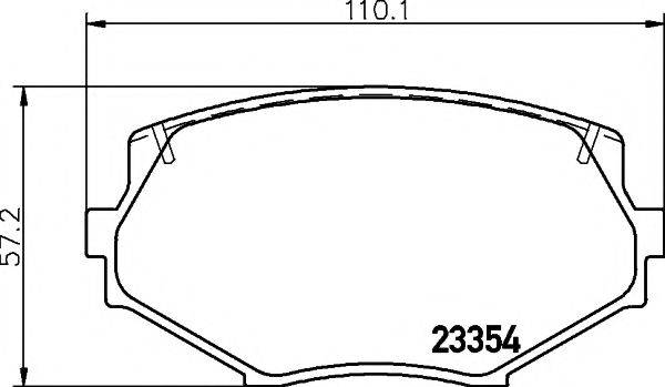 MINTEX MDB1686 Комплект гальмівних колодок, дискове гальмо