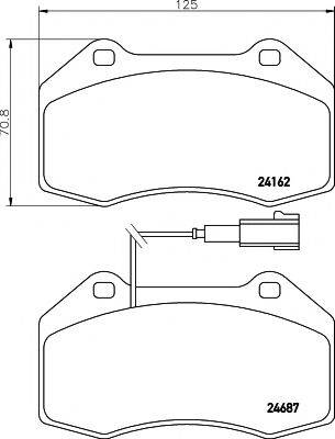 MINTEX MDB2976 Комплект гальмівних колодок, дискове гальмо