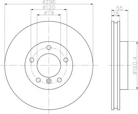 MINTEX MDC1202 гальмівний диск