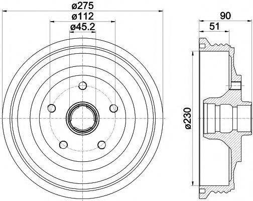 MINTEX MBD297 Гальмівний барабан