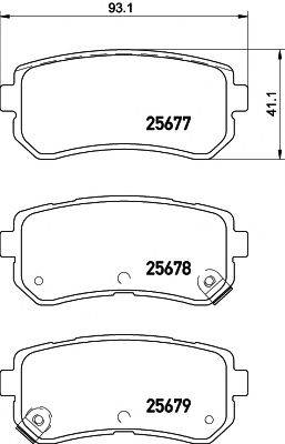 MINTEX MDB3380 Комплект гальмівних колодок, дискове гальмо