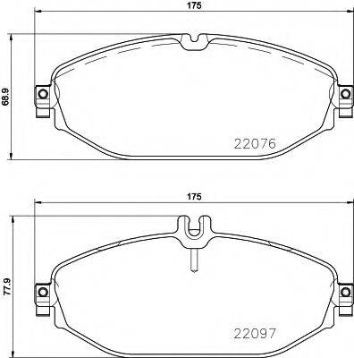 MINTEX MDB3740 Комплект гальмівних колодок, дискове гальмо