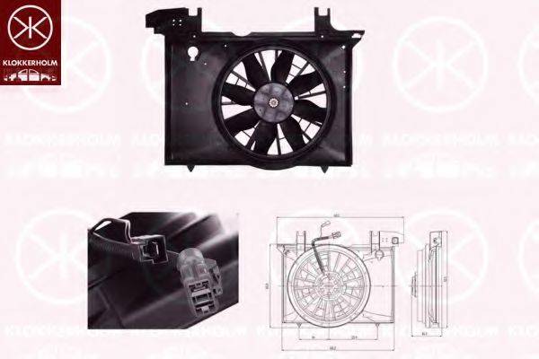 KLOKKERHOLM 90372601 Вентилятор, охолодження двигуна