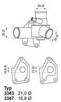 WAHLER 334380D Термостат, охолоджуюча рідина