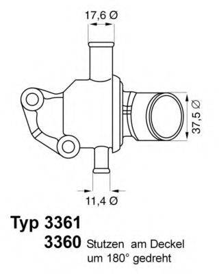 WAHLER 336187D Термостат, охолоджуюча рідина