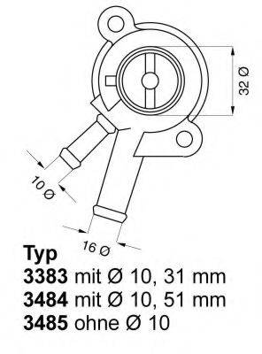 WAHLER 348587D Термостат, охолоджуюча рідина