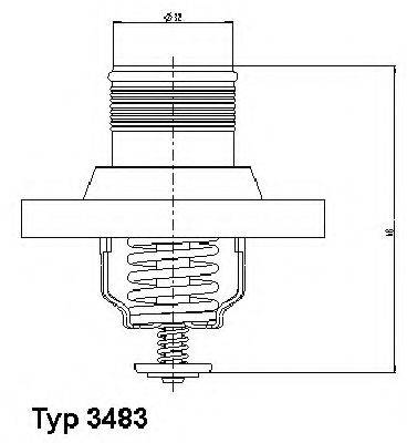 WAHLER 348389D Термостат, охолоджуюча рідина