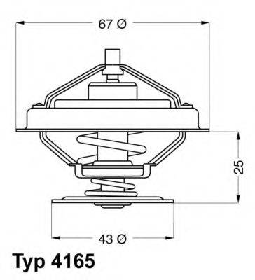 WAHLER 416579D Термостат, охолоджуюча рідина