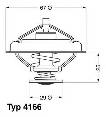 WAHLER 416679D Термостат, охолоджуюча рідина