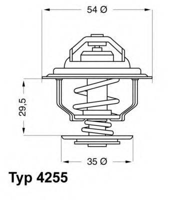 WAHLER 425587D Термостат, охолоджуюча рідина