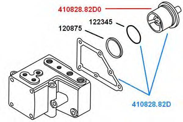 WAHLER 41082882D Термостат, охолоджуюча рідина