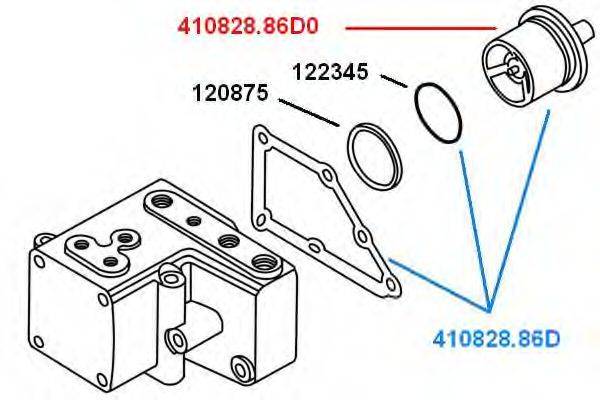 WAHLER 41082886D Термостат, охолоджуюча рідина