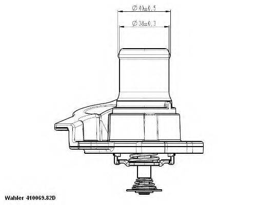 WAHLER 41093782D Термостат, охолоджуюча рідина