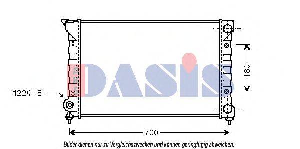 AKS DASIS 040690N Радіатор, охолодження двигуна