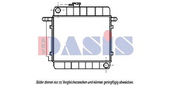 AKS DASIS 050040N Радіатор, охолодження двигуна