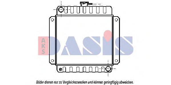 AKS DASIS 050050N Радіатор, охолодження двигуна