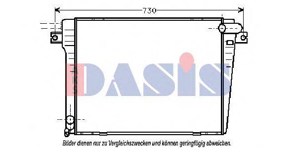 AKS DASIS 050470N Радіатор, охолодження двигуна