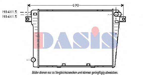 AKS DASIS 050600N Радіатор, охолодження двигуна