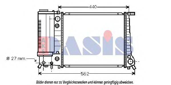 AKS DASIS 050790N Радіатор, охолодження двигуна