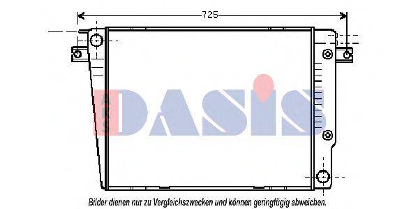 AKS DASIS 050880N Радіатор, охолодження двигуна