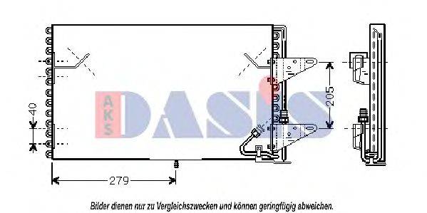 AKS DASIS 051960N Конденсатор, кондиціонер