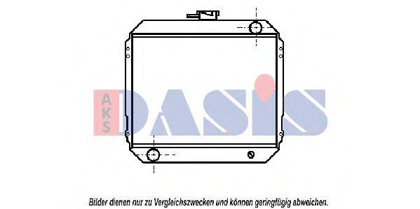AKS DASIS 070080N Радіатор, охолодження двигуна