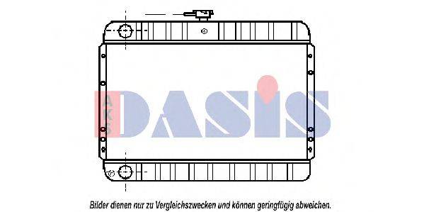 AKS DASIS 071040N Радіатор, охолодження двигуна