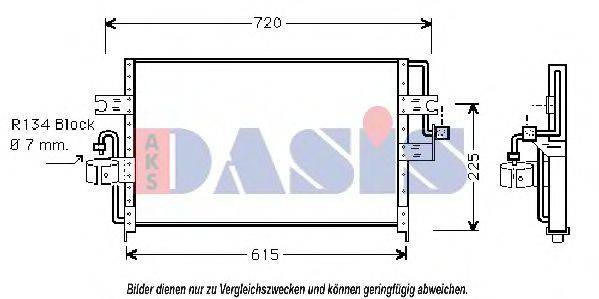 AKS DASIS 072150N Конденсатор, кондиціонер