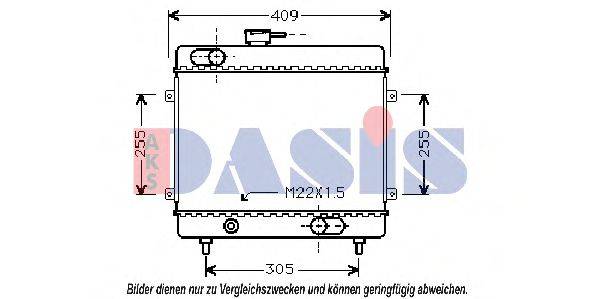 AKS DASIS 080640N Радіатор, охолодження двигуна