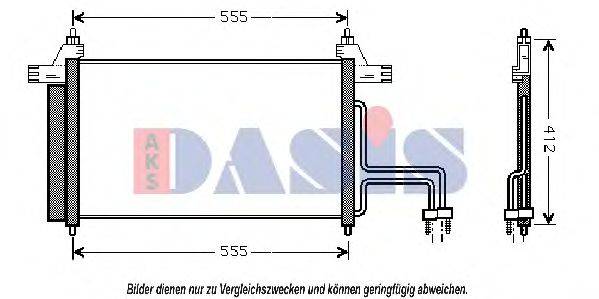 AKS DASIS 082011N Конденсатор, кондиціонер