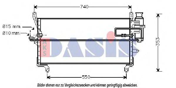 AKS DASIS 082130N Конденсатор, кондиціонер