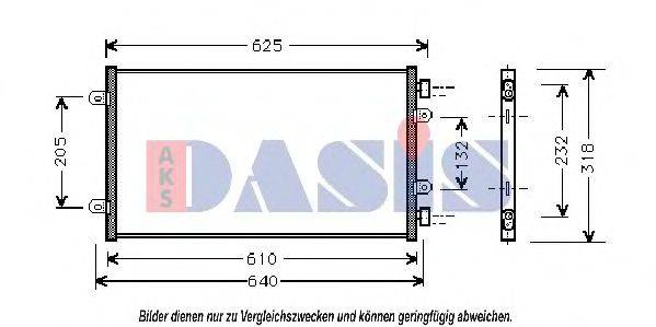 AKS DASIS 082360N Конденсатор, кондиціонер