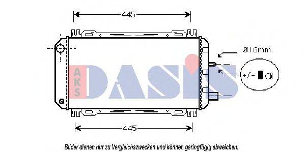 AKS DASIS 090490N Радіатор, охолодження двигуна