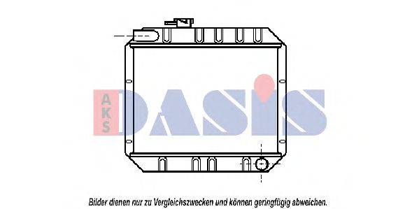 AKS DASIS 092220N Радіатор, охолодження двигуна