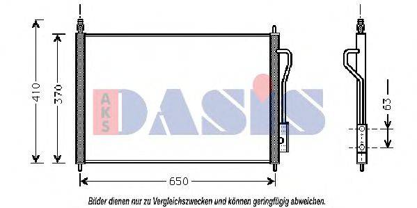 AKS DASIS 092230N Конденсатор, кондиціонер