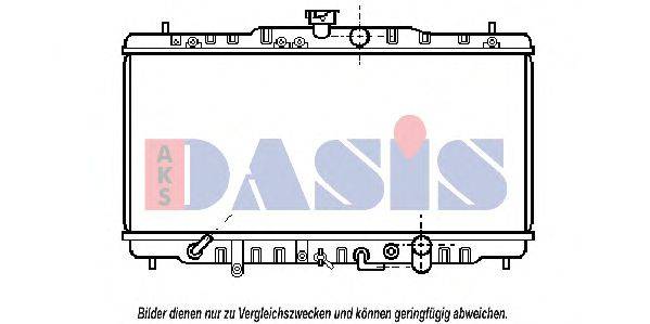 AKS DASIS 100450N Радіатор, охолодження двигуна