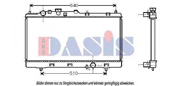 AKS DASIS 111230N Радіатор, охолодження двигуна