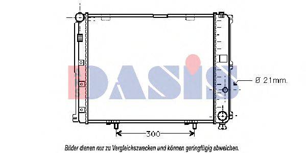 AKS DASIS 120044N Радіатор, охолодження двигуна