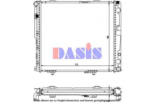 AKS DASIS 120485N Радіатор, охолодження двигуна