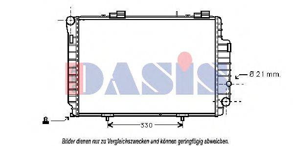 AKS DASIS 121360N Радіатор, охолодження двигуна