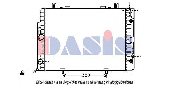 AKS DASIS 121460N Радіатор, охолодження двигуна
