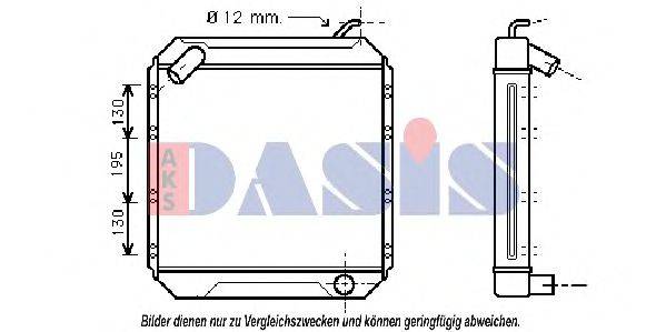 AKS DASIS 130890N Радіатор, охолодження двигуна